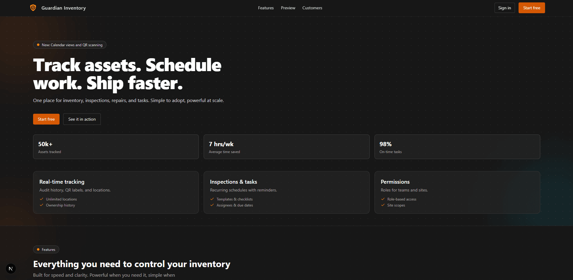 Guardian Inventory preview