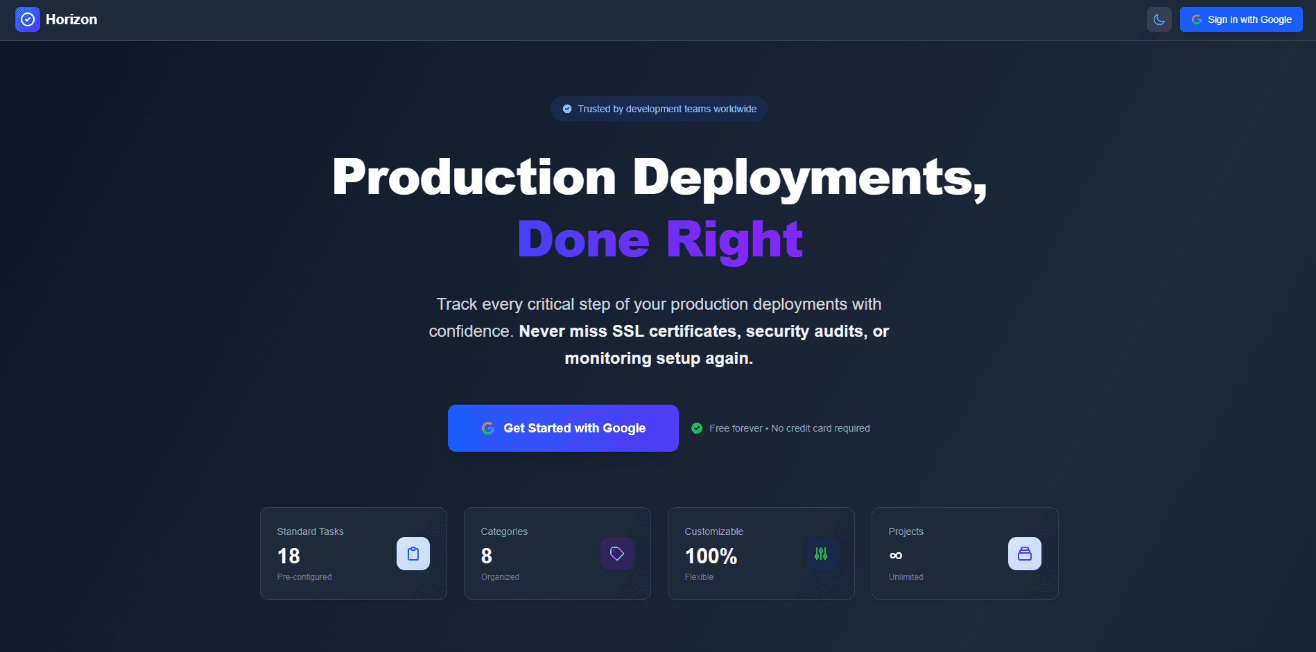 Horizon Tasks preview